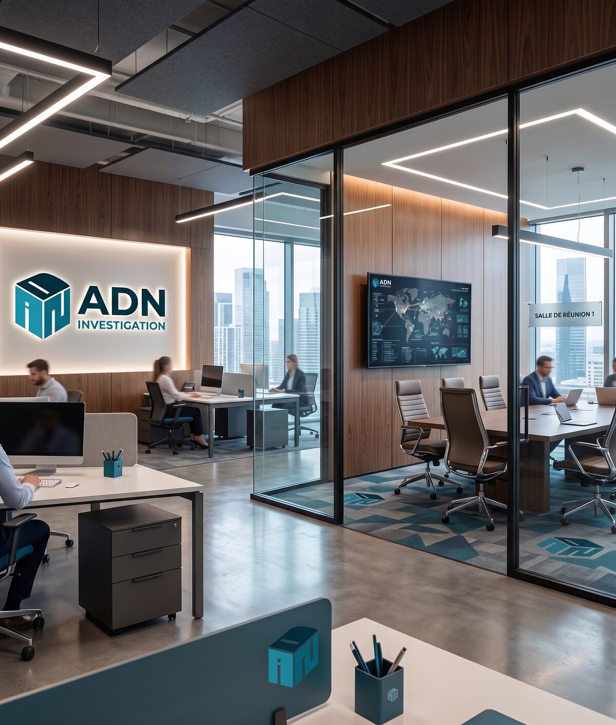Agence Détective Nord meeting room in Lille